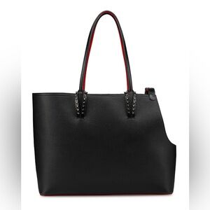 CHRISTIAN LOUBOUTIN Cabawouaf Leather Pet/ Small Dog Carrier Tote Bag